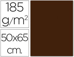 Cartulina Guarro 50x65cm. 185g/m² marrón/chocolate